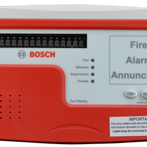 Anunc. incêndio remoto Bosch, vermelho/cinza