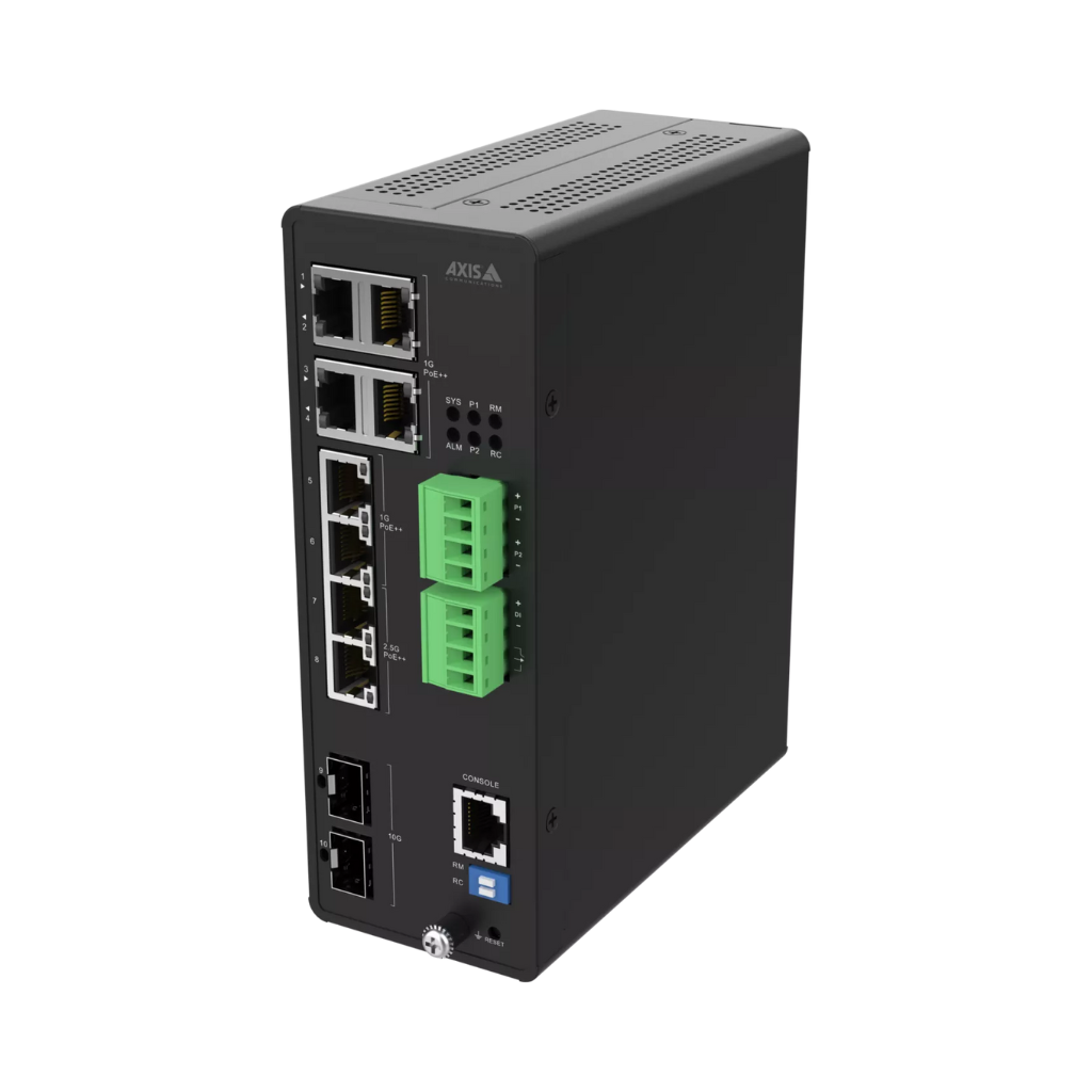 Switch industrial PoE++ AXIS D8208-R